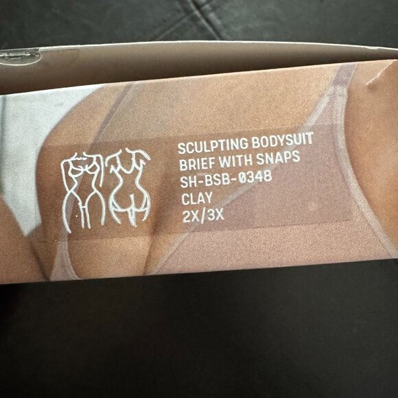 Skims Seamless Sculpting Bodysuit Brief in Clay 2X/3X - Picture 3 of 6